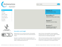 Tablet Screenshot of biointeractions.com